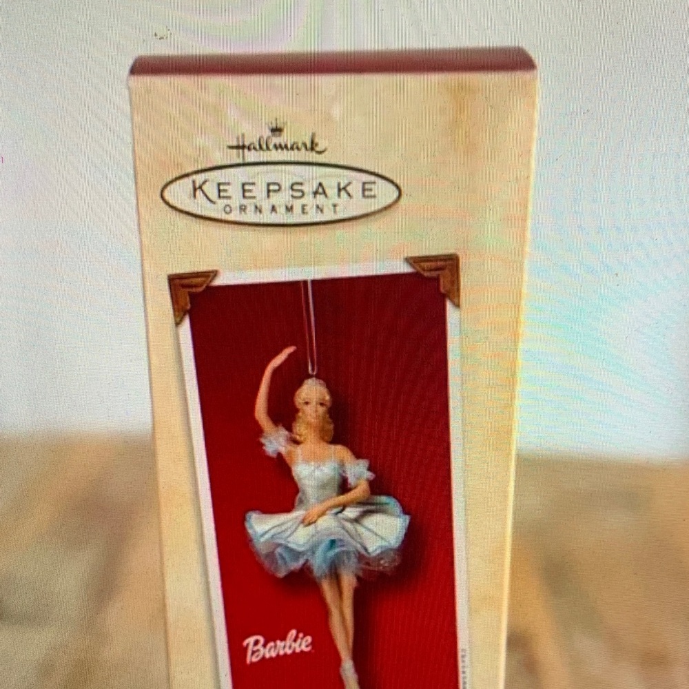 Barbie Ballerina Keepsake Ornament - White and Blue